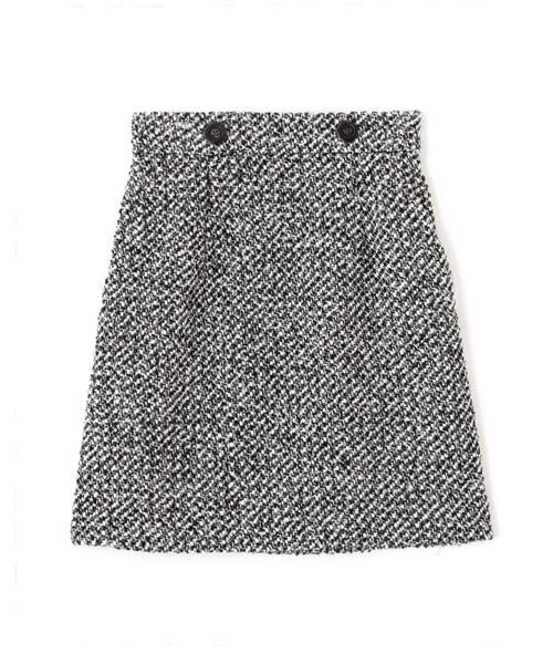 JILL by JILL STUART（ジルバイジルスチュアート）の「◇シャギー・ツィード素材バリエーションミドル丈ミニスカート（スカート・レディース・ブラック系その他/ホワイト系その他・SMALL/MEDIUM）」の16枚目の写真