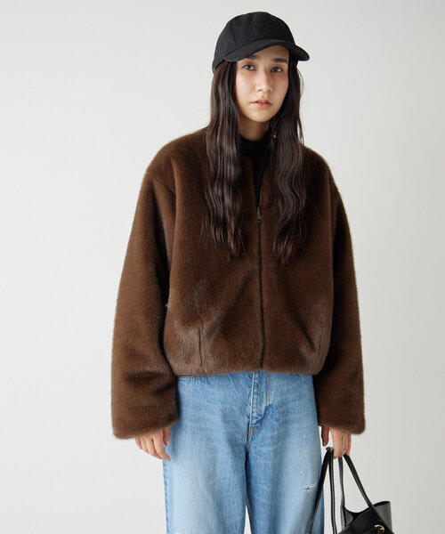 GALLARDAGALANTE（ガリャルダガランテ）の「ノーカラーファーブルゾン