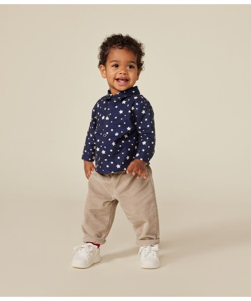 【セール】サージ織りシャツ（シャツ/ブラウス）｜PETIT BATEAU（プチバトー）