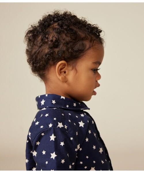 【セール】サージ織りシャツ（シャツ/ブラウス）｜PETIT BATEAU（プチバトー）