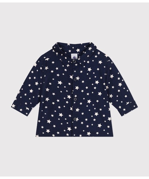 【セール】サージ織りシャツ（シャツ/ブラウス）｜PETIT BATEAU（プチバトー）