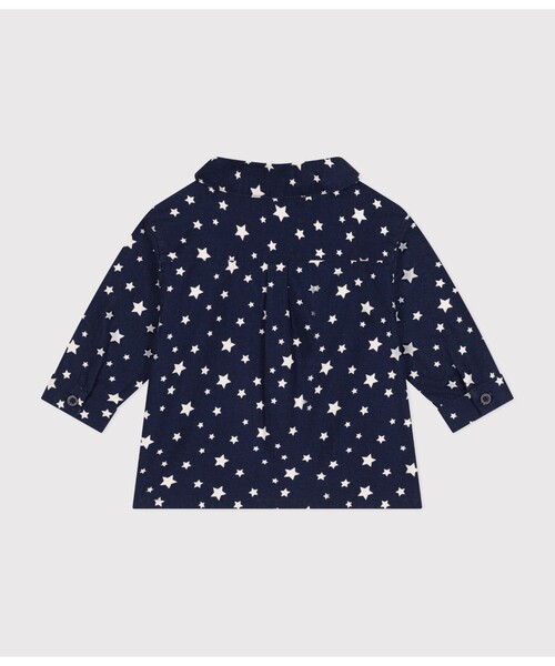 【セール】サージ織りシャツ（シャツ/ブラウス）｜PETIT BATEAU（プチバトー）