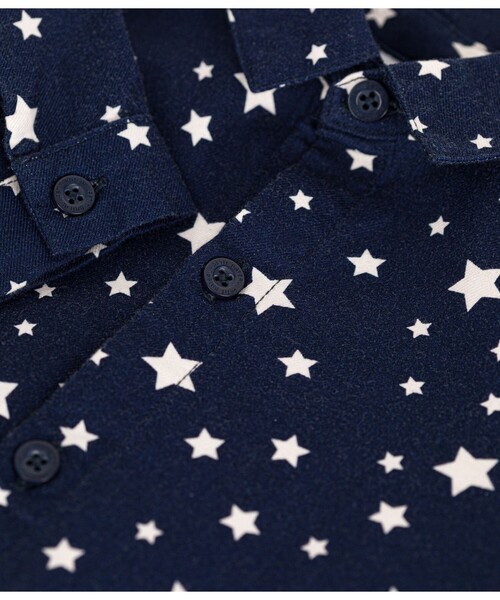 【セール】サージ織りシャツ（シャツ/ブラウス）｜PETIT BATEAU（プチバトー）