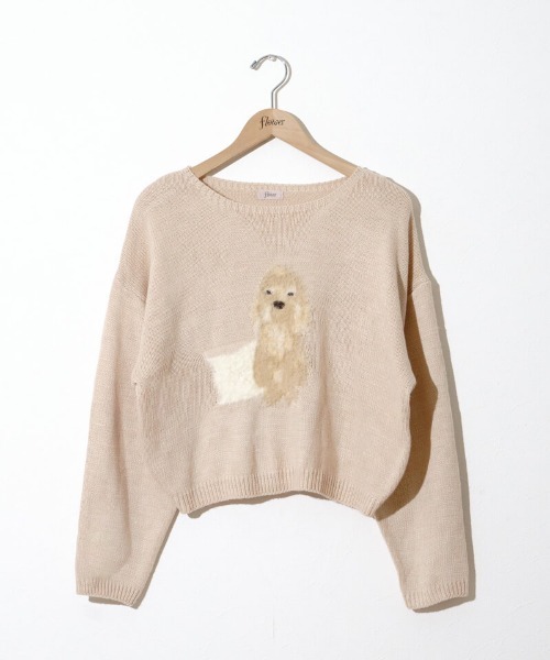 flower（フラワー）の「ベイビーアニマルニット（ニット/セーター・レディース・ピンク/アイボリー・FREE）」の20枚目の写真