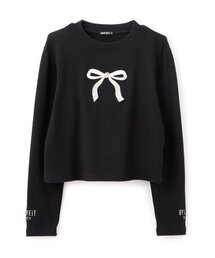 by LOVEiT | 大人リボン起毛テレコプルオーバー(Tシャツ/カットソー)