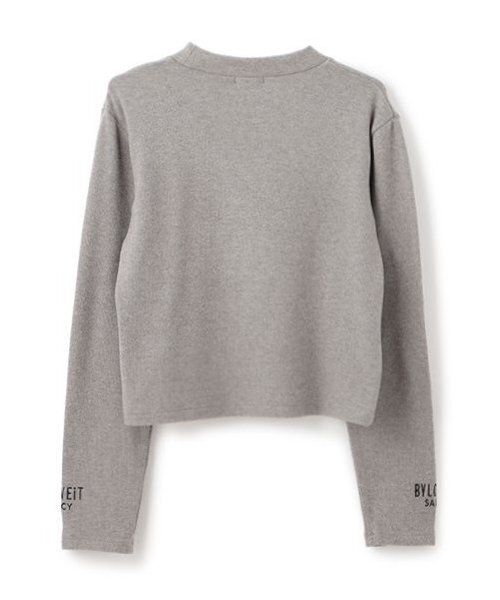 by LOVEiT（バイラビット）の「大人リボン起毛テレコプルオーバー（Tシャツ/カットソー・キッズ・ブラック/オフホワイト/グレー・120cm/130cm/140cm/150cm/160cm）」の12枚目の写真