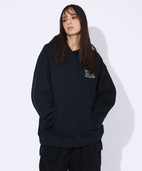 ABAHOUSE(アバハウス)の「【FRUIT OF THE LOOM/フルーツオブザルーム】FTL バックプリントフルーツ柄パーカー/PRINT LOGO HOODIE(パーカー・レディース・ブラック/グレー/ネイビー・M/XL/L)」の4枚目の写真