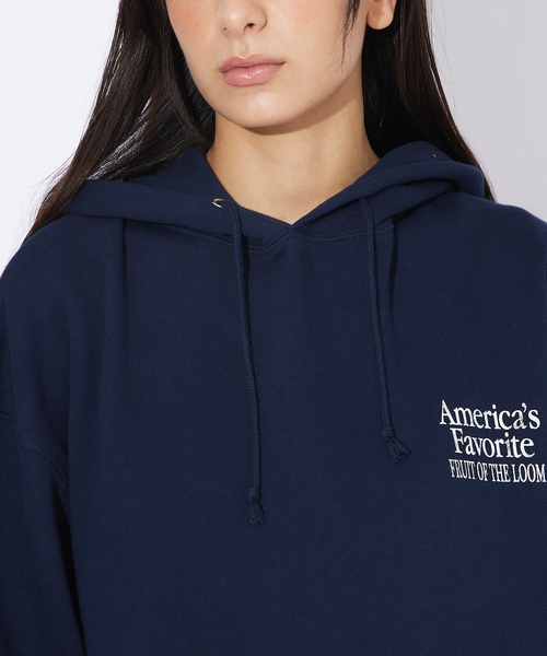 ABAHOUSE(アバハウス)の「【FRUIT OF THE LOOM/フルーツオブザルーム】FTL バックプリントフルーツ柄パーカー/PRINT LOGO HOODIE(パーカー・レディース・ブラック/グレー/ネイビー・M/XL/L)」の13枚目の写真