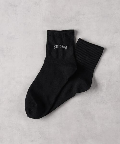 Right-on（ライトオン）の「BASIC SOCKS(ベーシックソックス)【レディース】ロゴ刺繍ソックス（ソックス/靴下・レディース・ベージュ/ブラック/オフホワイト・フリー）」の11枚目の写真