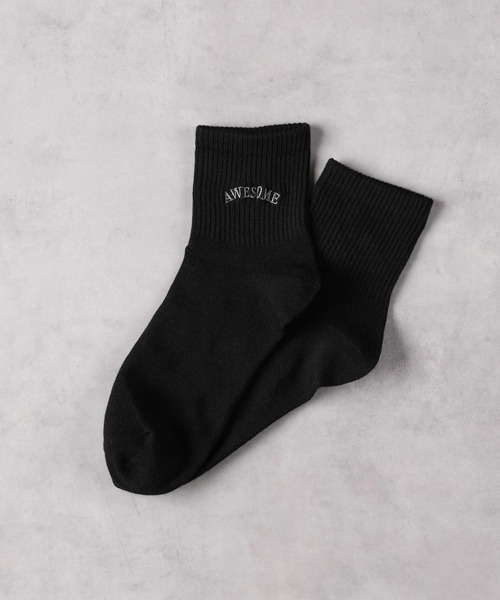 Right-on(ライトオン)の「【BASIC SOCKS】ロゴ刺繍ソックス(ソックス/靴下・レディース・ベージュ/ブラック/オフホワイト・フリー)」の3枚目の写真