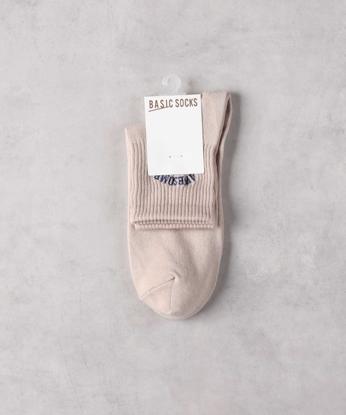 Right-on(ライトオン)の「【BASIC SOCKS】ロゴ刺繍ソックス(ソックス/靴下・レディース・ベージュ/ブラック/オフホワイト・フリー)」の4枚目の写真