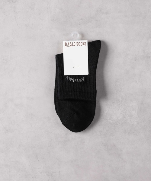 Right-on(ライトオン)の「【BASIC SOCKS】ロゴ刺繍ソックス(ソックス/靴下・レディース・ベージュ/ブラック/オフホワイト・フリー)」の6枚目の写真