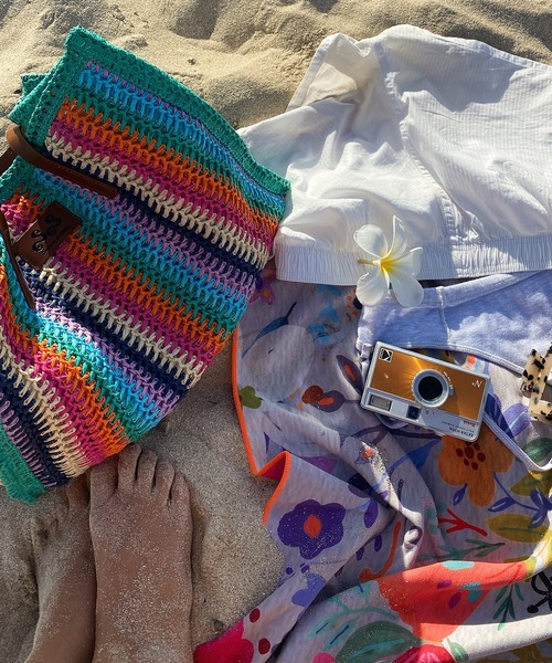 ROOPTOKYO（ループトウキョウ）の「【Sunkissed Sunflower / サンキッスド サンフラワー】マルチカラー ストロートートバッグ A4（トートバッグ・レディース・グリーン・FREE）」の22枚目の写真