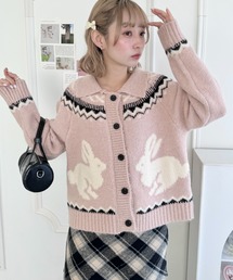 ウサギ　レジンヘアゴム　2　暖かいセーター ウサギ レジンヘアゴム 2 暖かいセーター ウサギ レジンヘアゴム 2