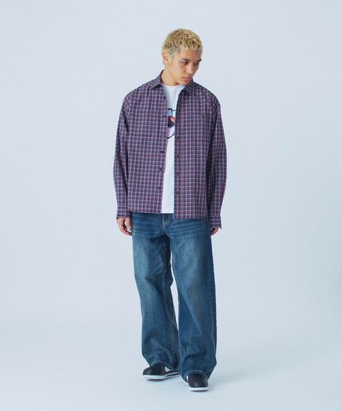 XLARGE（エクストララージ）の「BAGGY STRETCH DENIM PANTS（デニムパンツ・メンズ・インディゴブルー/ブラック・36inch/34inch/32inch/30inch）」の13枚目の写真