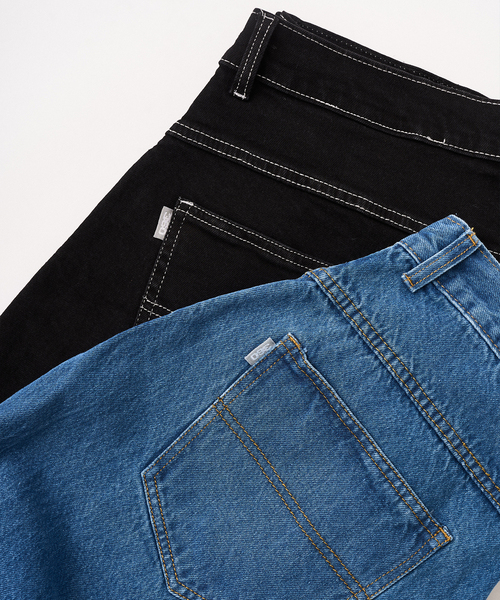 417 EDIFICE（フォーワンセブンエディフィス）の「360 / three sixty OG Baggy Fit 5 Pocket Denim Jeans（デニムパンツ・メンズ・ブラック/ブルー・32/30/34）」の8枚目の写真