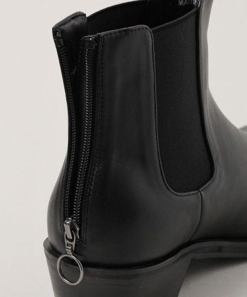 RAGEBLUE（レイジブルー）の「シンセティックレザー/リングジップヒールブーツ（ブーツ・メンズ・ブラック・LARGE/MEDIUM）」の9枚目の写真
