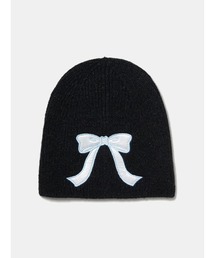 tutuanna（チュチュアンナ）の「リボン柄モヘア風ニット帽（ニットキャップ/ビーニー）」