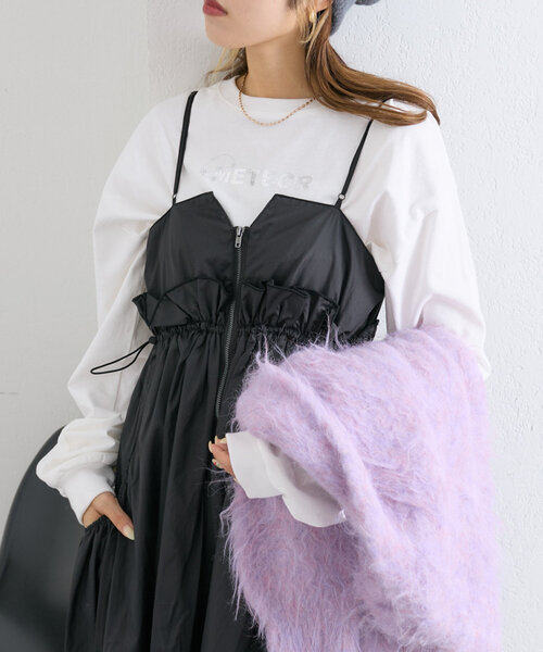 w closet(ダブルクローゼット)の「ロゴアソートロンTEE(Tシャツ/カットソー・レディース・ホワイト/ホワイト系その他・FREE)」の1枚目の写真