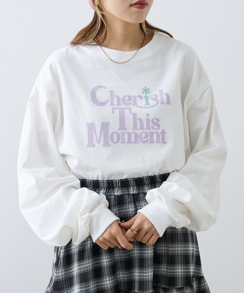 w closet(ダブルクローゼット)の「ロゴアソートロンTEE(Tシャツ/カットソー・レディース・ホワイト/ホワイト系その他・FREE)」の2枚目の写真