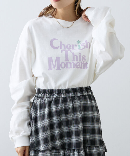 w closet(ダブルクローゼット)の「ロゴアソートロンTEE(Tシャツ/カットソー・レディース・ホワイト/ホワイト系その他・FREE)」の12枚目の写真