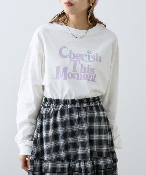 w closet(ダブルクローゼット)の「ロゴアソートロンTEE(Tシャツ/カットソー・レディース・ホワイト/ホワイト系その他・FREE)」の13枚目の写真