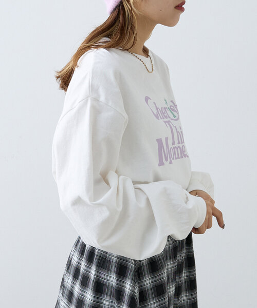 w closet(ダブルクローゼット)の「ロゴアソートロンTEE(Tシャツ/カットソー・レディース・ホワイト/ホワイト系その他・FREE)」の16枚目の写真
