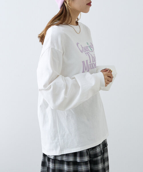 w closet(ダブルクローゼット)の「ロゴアソートロンTEE(Tシャツ/カットソー・レディース・ホワイト/ホワイト系その他・FREE)」の17枚目の写真