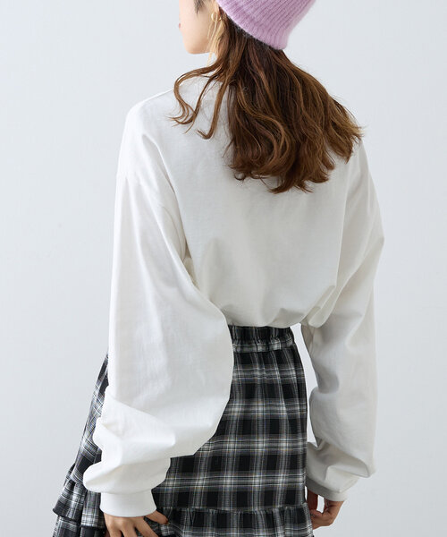 w closet(ダブルクローゼット)の「ロゴアソートロンTEE(Tシャツ/カットソー・レディース・ホワイト/ホワイト系その他・FREE)」の18枚目の写真