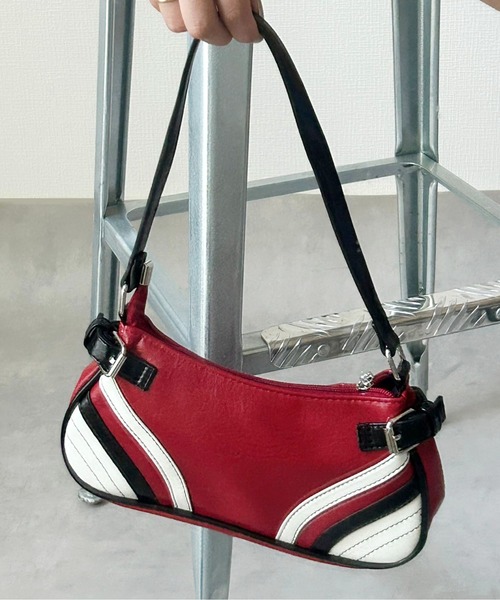 Port（ポート）の「【 antique andico / アンティーク アンディコ 】 レーシング デザイン ハンドバッグ_（ハンドバッグ・レディース・レッド/ブラック・FREE）」の12枚目の写真