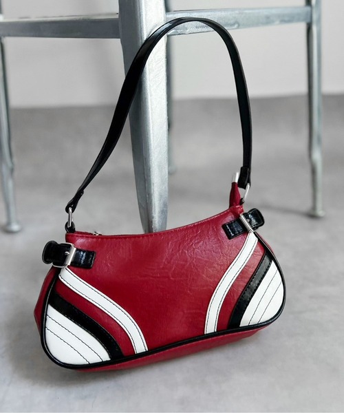 Port（ポート）の「【 antique andico / アンティーク アンディコ 】 レーシング デザイン ハンドバッグ_（ハンドバッグ・レディース・レッド/ブラック・FREE）」の14枚目の写真