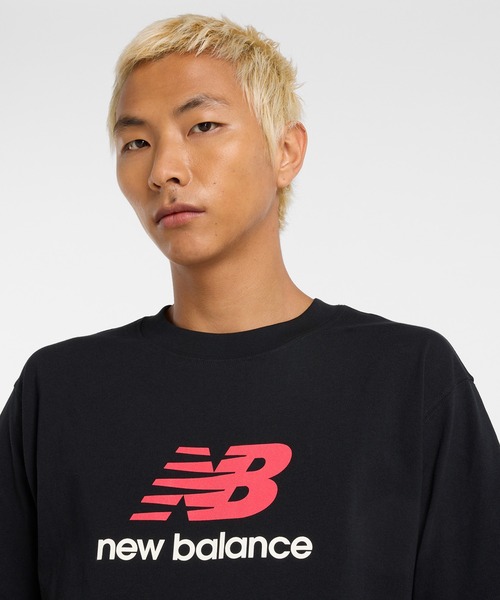 NEW BALANCE（ニューバランス）の「Athletics ロゴ ショートスリーブTシャツ（Tシャツ/カットソー・メンズ・ヘザーグレー/ブラック・XX-LARGE/X-LARGE/LARGE/MEDIUM/SMALL）」の5枚目の写真