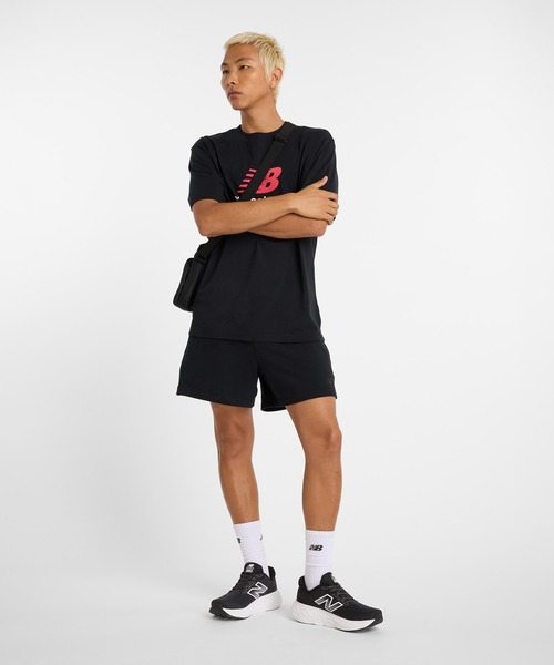 NEW BALANCE（ニューバランス）の「Athletics ロゴ ショートスリーブTシャツ（Tシャツ/カットソー・メンズ・ヘザーグレー/ブラック・XX-LARGE/X-LARGE/LARGE/MEDIUM/SMALL）」の7枚目の写真