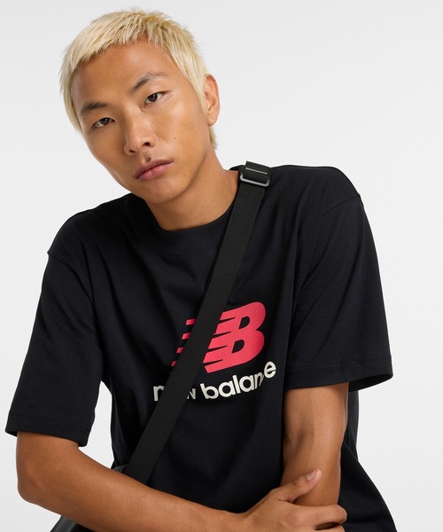 NEW BALANCE（ニューバランス）の「Athletics ロゴ ショートスリーブTシャツ（Tシャツ/カットソー・メンズ・ヘザーグレー/ブラック・XX-LARGE/X-LARGE/LARGE/MEDIUM/SMALL）」の8枚目の写真