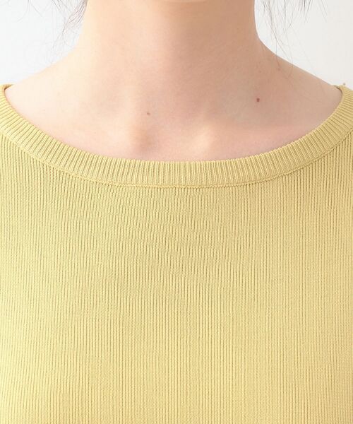 SHOO・LA・RUE（シューラルー）の「【洗える】一枚で簡単こなれ見え スポンディッシュ 裾レイヤード風ニット（ニット/セーター・レディース・ネイビー/ライトブルー/ベビーピンク/ライトグレー/イエロー系その他・01/04/03/02）」の17枚目の写真