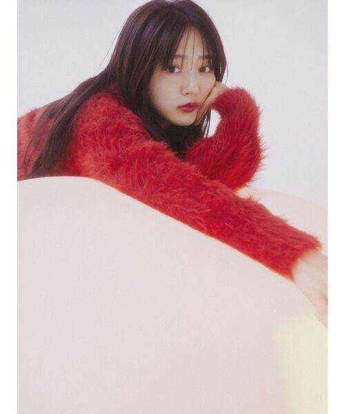 dazzlin（ダズリン）の「シャギークルーニットトップス（ニット/セーター・レディース・ピンク/レッド/アイボリー/チャコールグレー・FREE）」の17枚目の写真