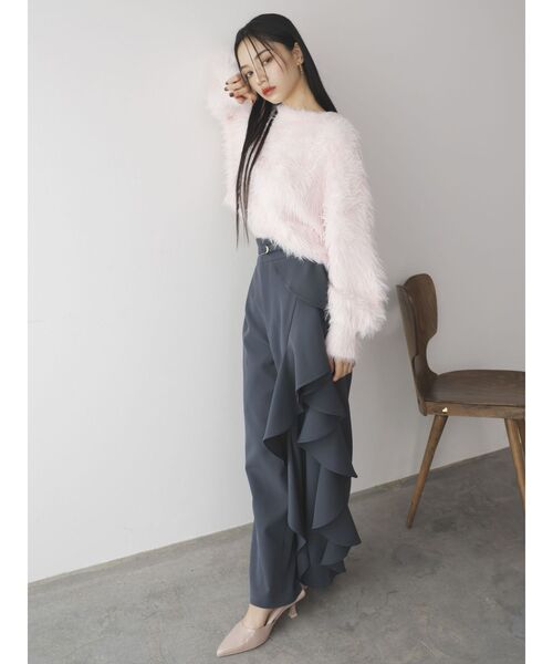 dazzlin（ダズリン）の「シャギークルーニットトップス（ニット/セーター・レディース・ピンク/レッド/アイボリー/チャコールグレー・FREE）」の22枚目の写真