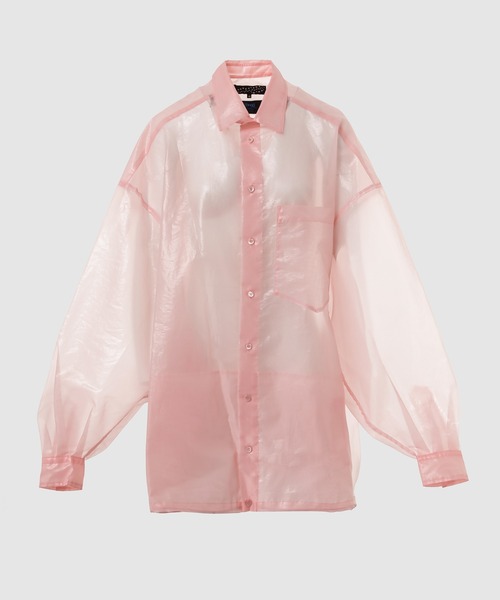 ANREALAGE（アンリアレイジ）の「WINDPROOF ORGANDY SHIRTS（シャツ/ブラウス・メンズ・ピンク/ホワイト/ブラック/ブルー・48/46）」の4枚目の写真