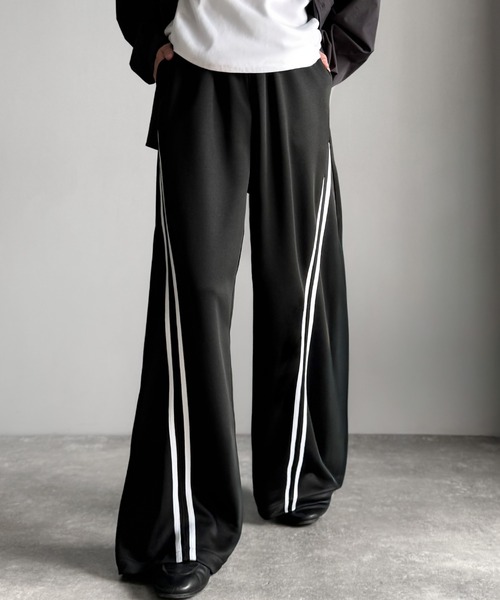 ⭐︎SY32⭐︎新品 トラックパンツ ブラック XL ストレッチ素材 ⭐︎SY32⭐︎新品 トラックパンツ ブラック XL ストレッチ素材