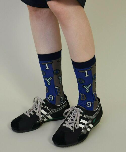 FRAPBOIS(フラボア)の「トイボソックス(ソックス/靴下・レディース・エメラルド/パープル/チャコールグレー・FREE)」の1枚目の写真