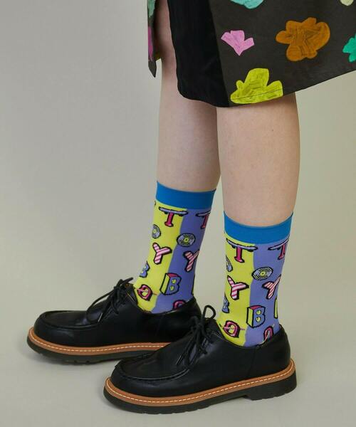 FRAPBOIS(フラボア)の「トイボソックス(ソックス/靴下・レディース・エメラルド/パープル/チャコールグレー・FREE)」の8枚目の写真