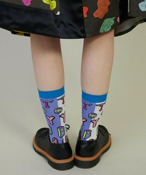 FRAPBOIS(フラボア)の「トイボソックス(ソックス/靴下・レディース・エメラルド/パープル/チャコールグレー・FREE)」の9枚目の写真