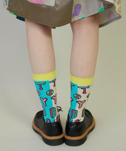 FRAPBOIS(フラボア)の「トイボソックス(ソックス/靴下・レディース・エメラルド/パープル/チャコールグレー・FREE)」の12枚目の写真