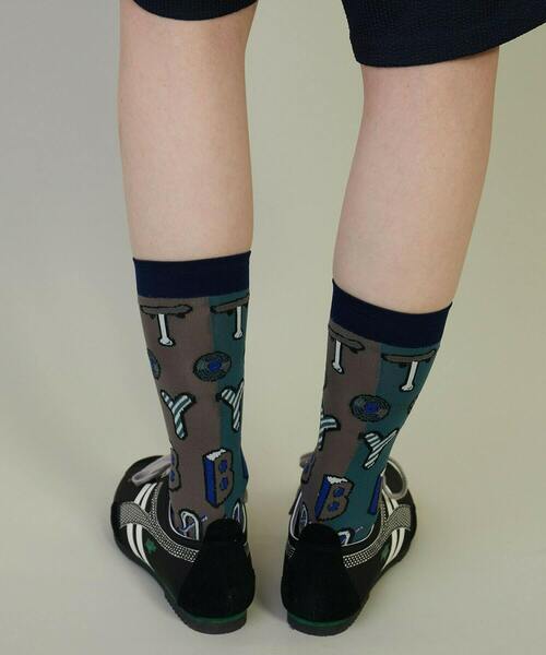 FRAPBOIS(フラボア)の「トイボソックス(ソックス/靴下・レディース・エメラルド/パープル/チャコールグレー・FREE)」の14枚目の写真