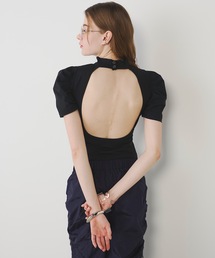 VIOLETTA | カップ付きバックシャンボディスーツ(Tシャツ/カットソー)