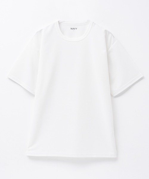 NAVY(ネイビー)の「さらさらした肌さわりの上品見えジョーゼットクルーネックTシャツ(Tシャツ/カットソー・メンズ・ブルーグレー/ホワイト/モカ/ブラック/チャコールグレー/ワイン/カーキ・XXL/XL/L/M/S)」の10枚目の写真