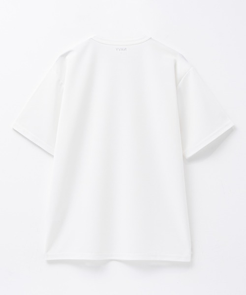 NAVY(ネイビー)の「さらさらした肌さわりの上品見えジョーゼットクルーネックTシャツ(Tシャツ/カットソー・メンズ・ブルーグレー/ホワイト/モカ/ブラック/チャコールグレー/ワイン/カーキ・XXL/XL/L/M/S)」の11枚目の写真