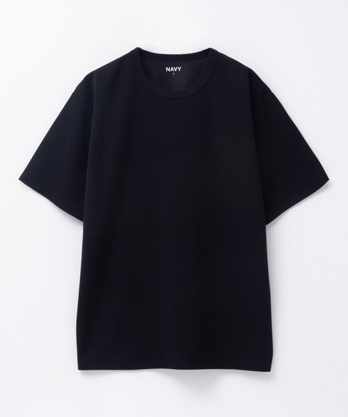 NAVY(ネイビー)の「さらさらした肌さわりの上品見えジョーゼットクルーネックTシャツ(Tシャツ/カットソー・メンズ・ブルーグレー/ホワイト/モカ/ブラック/チャコールグレー/ワイン/カーキ・XXL/XL/L/M/S)」の12枚目の写真