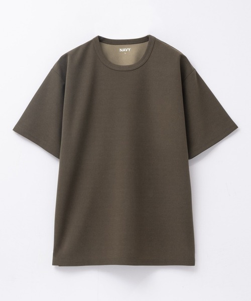 NAVY(ネイビー)の「さらさらした肌さわりの上品見えジョーゼットクルーネックTシャツ(Tシャツ/カットソー・メンズ・ブルーグレー/ホワイト/モカ/ブラック/チャコールグレー/ワイン/カーキ・XXL/XL/L/M/S)」の18枚目の写真