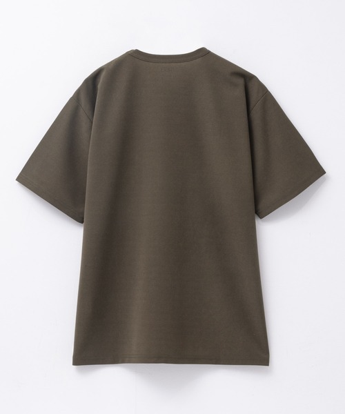 NAVY(ネイビー)の「さらさらした肌さわりの上品見えジョーゼットクルーネックTシャツ(Tシャツ/カットソー・メンズ・ブルーグレー/ホワイト/モカ/ブラック/チャコールグレー/ワイン/カーキ・XXL/XL/L/M/S)」の19枚目の写真